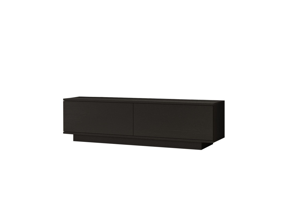 Suporte de TV em madeira "FN1" - 140 x 35 x 38 cm - Preto