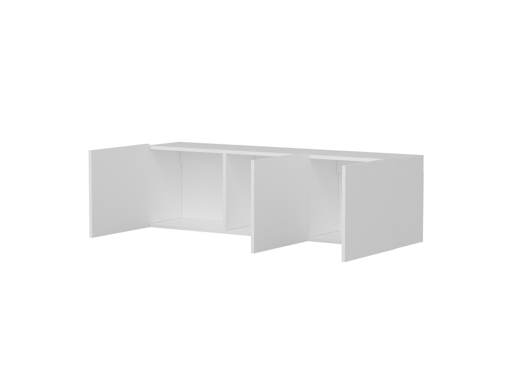 Suporte de TV em madeira "White" - 150 x 31 x 44 cm - Branco