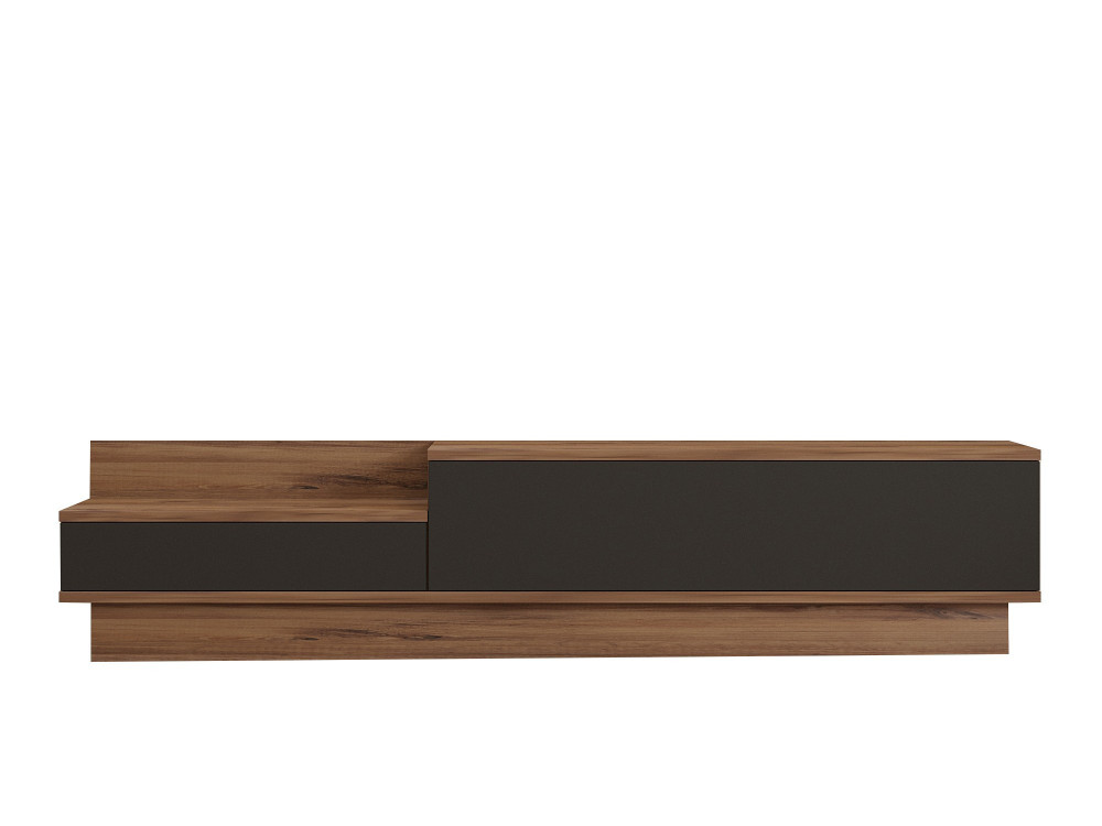 Suporte de TV em madeira "Asir" - 160 x 35 x 35 cm - Castanho