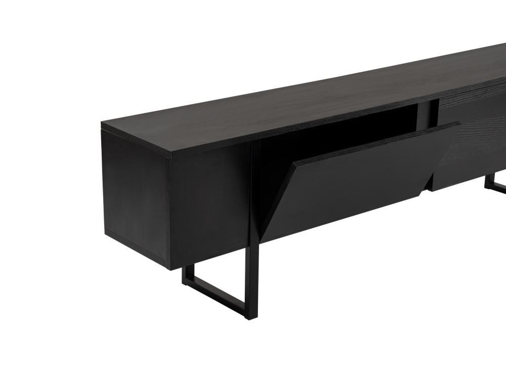 Suporte para televisor em madeira "Serenity" - 180 x 29 x 50 cm - Preto