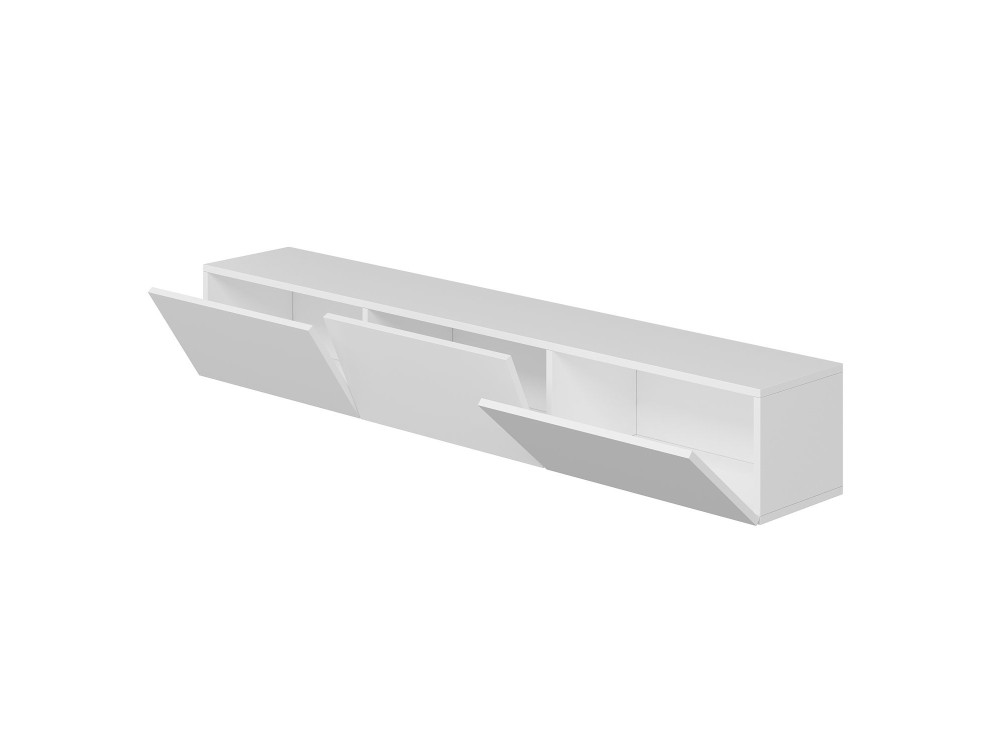 Móvel TV suspenso "Rigel" em madeira - 180 x 32 x 30 cm - Branco