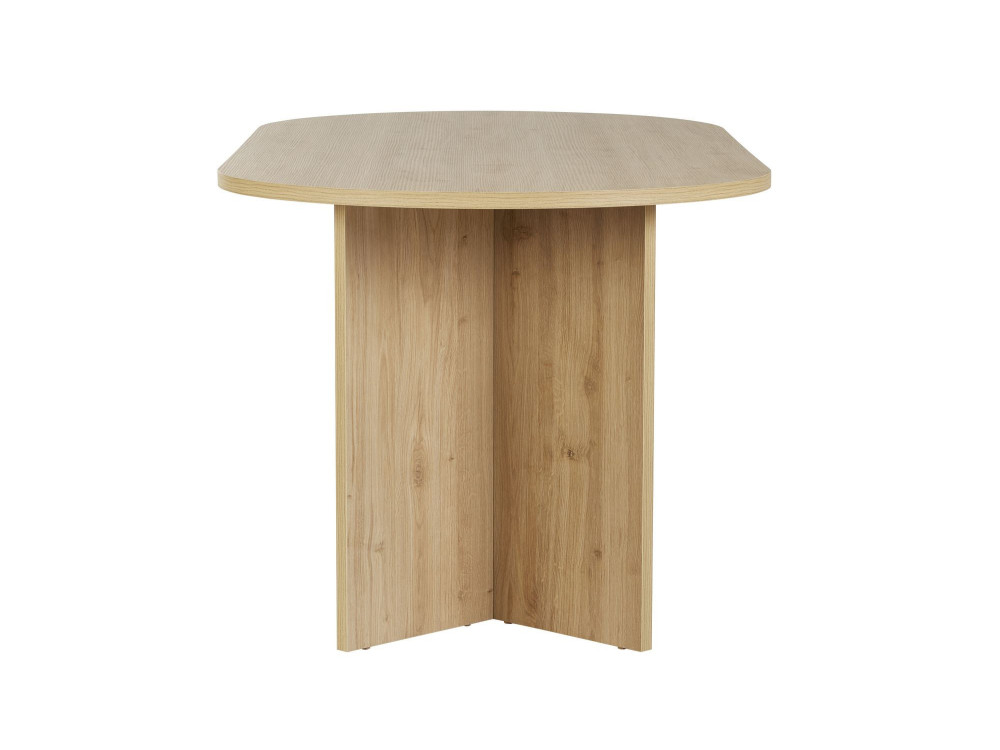 Mesa de jantar de madeira "Sablin" 180 x 90 x 75 cm - carvalho de Cádis