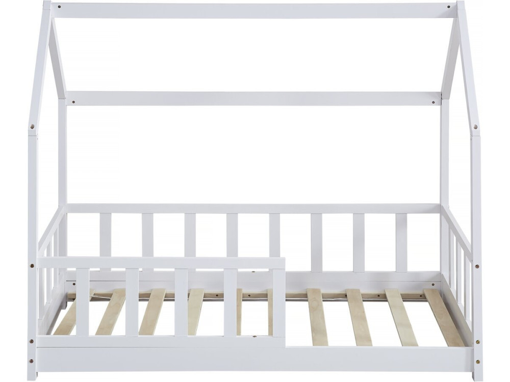 Cama cabine de madeira "Charlotte" - Branca - 80 x 160 cm -