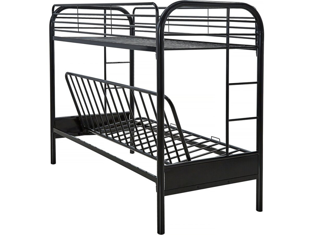 Cama mezanino "POLO" - 90 x 190 cm - Preto