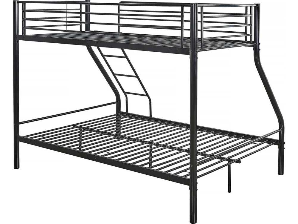 Beliche metálico "Leo" Molas box incluídas - 90/140 x 190 cm - Preto