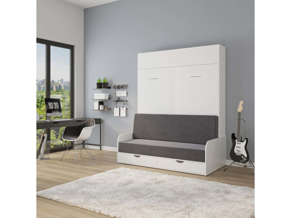 NYD SOFA 5" cama rebatível - 160 X 200 cm - Branco