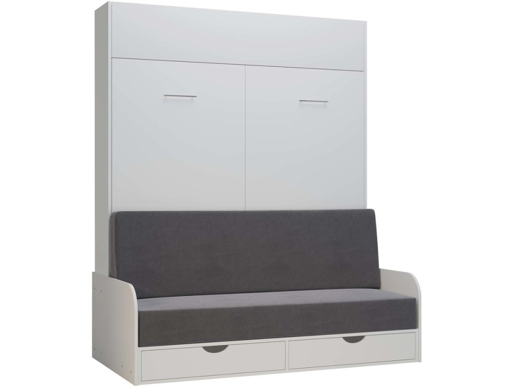 NYD SOFA 5" cama rebatível - 160 X 200 cm - Branco