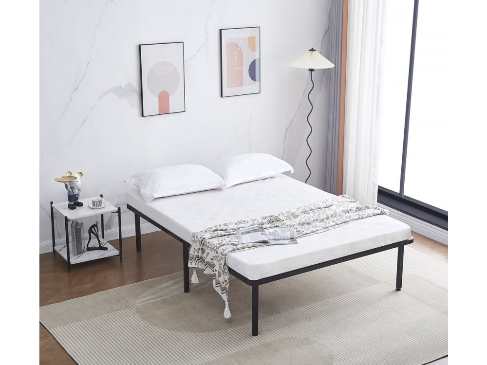Estrutura de ripas + pés para colchão 140 x 190 cm - 26 ripas