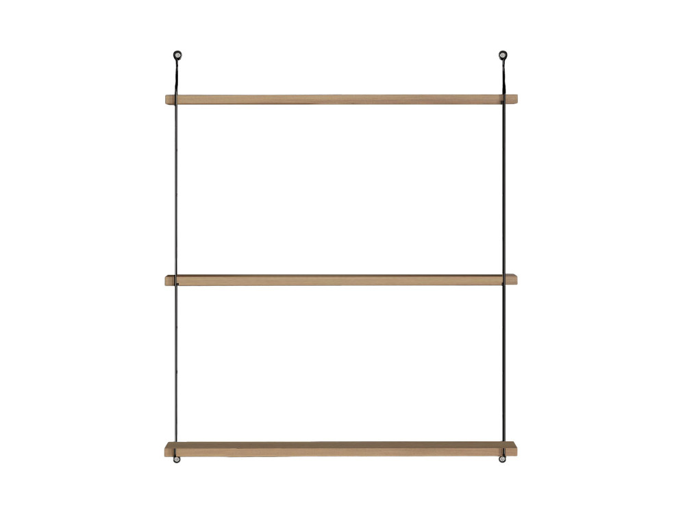 Prateleira de parede em madeira "Armoni" - 72 x 20 x 85 cm - Nogueira