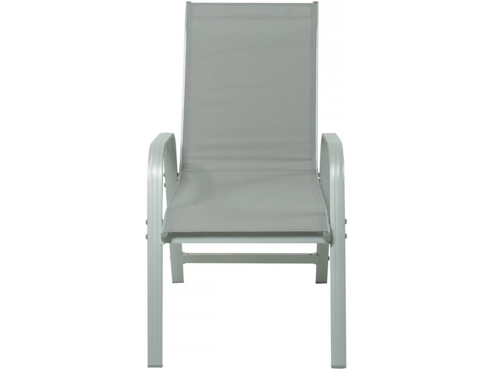 Conjunto de jantar de jardim "Lagos" - 200/320 x 105 x 76 cm - 12 cadeiras - Cinza claro