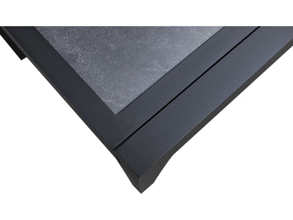 Conjunto de jantar de jardim "Lagos" - 200/320 x 105 x 76 cm - 12 cadeiras - Cinza claro