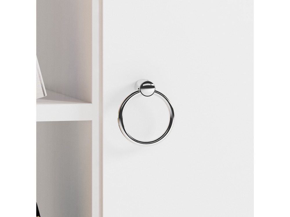 Armário multiusos de madeira "Lagomood Ruby" - 50 x 30 x 140 cm - Branco