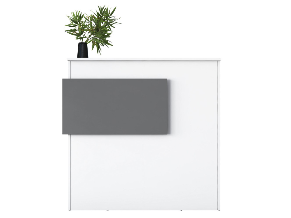 Mesa de receção em madeira "Mona" - 110 x 40 x 110 cm - Branco