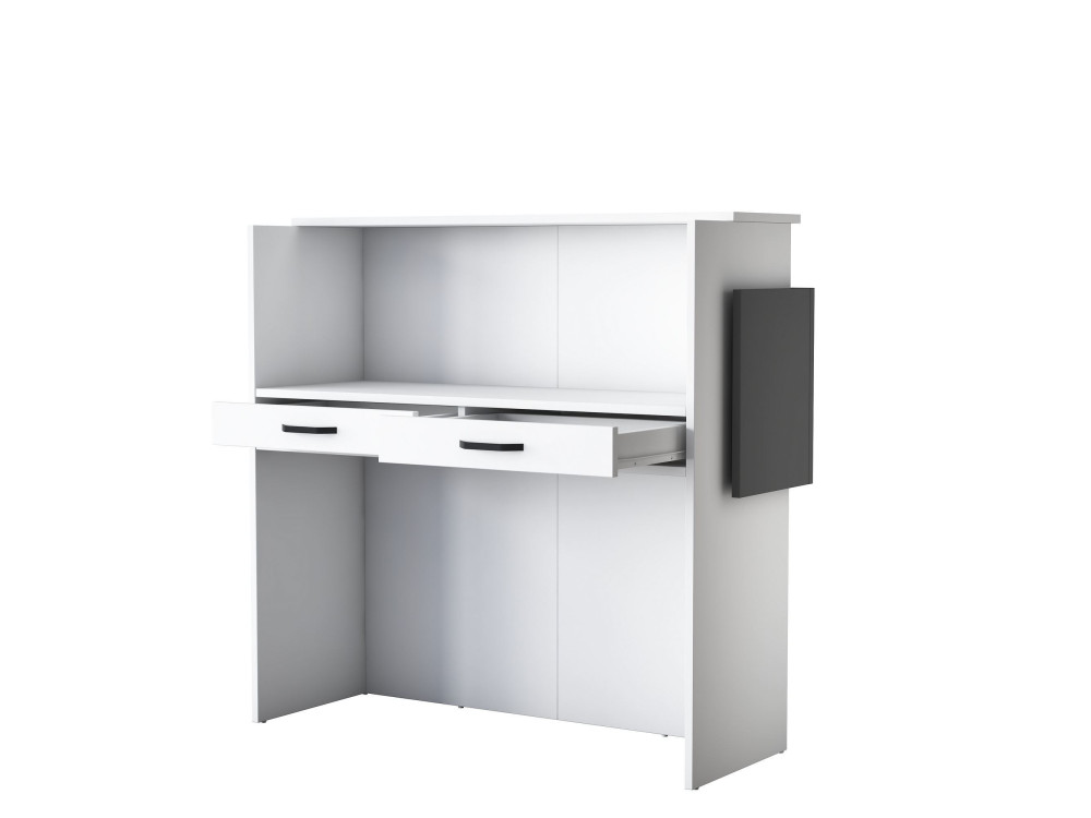 Mesa de receção em madeira "Mona" - 110 x 40 x 110 cm - Branco