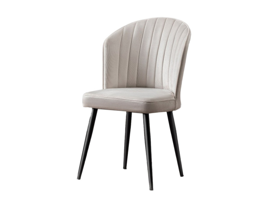 Conjunto de 4 cadeiras de madeira "Rubi" - 52 x 42 x 85 cm - Creme