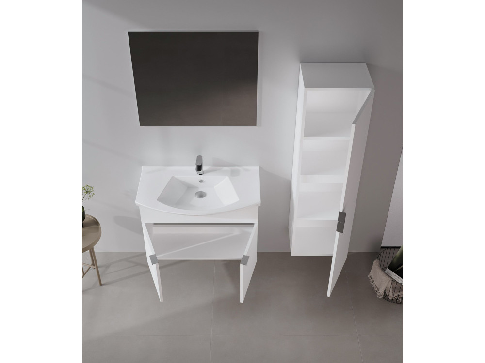 Espelho decorativo em madeira «Purus 80» -  cm - Transparente