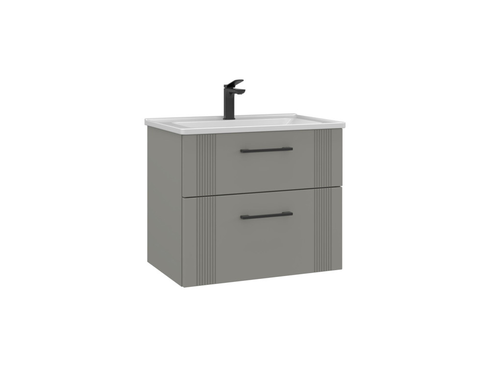 Móvel para lavatório «Bari 65 v2» - 65 x 45 x 55 cm - Cashmere mate