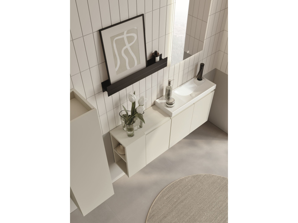Móvel para lavatório «Ferla 110» - 110 x 22 x 45 cm - Matte Cashmere