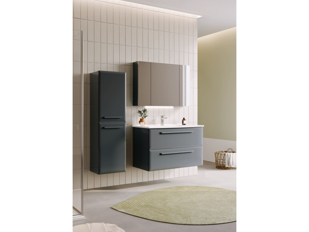 Armário de casa de banho «Nuvola 40 v3» - 40 x 32 x 138 cm - Antracite