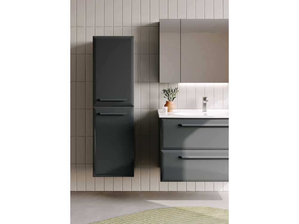 Armário de casa de banho «Nuvola 40 v3» - 40 x 32 x 138 cm - Antracite