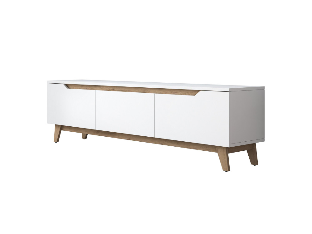Mesa de TV em madeira "Digi" - 180 x 35 x 48 cm - Bege