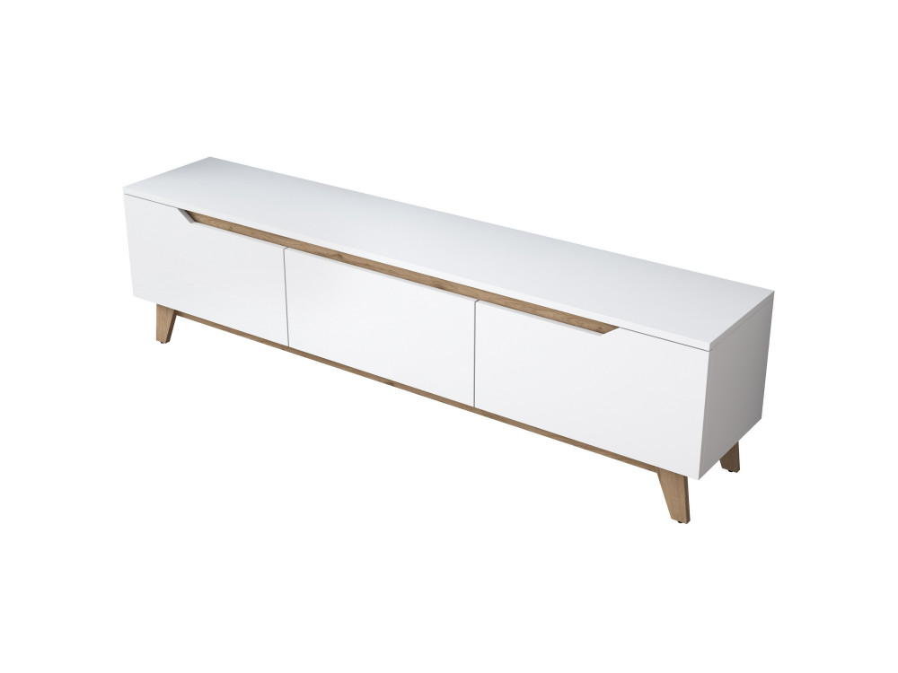 Mesa de TV em madeira "Digi" - 180 x 35 x 48 cm - Bege