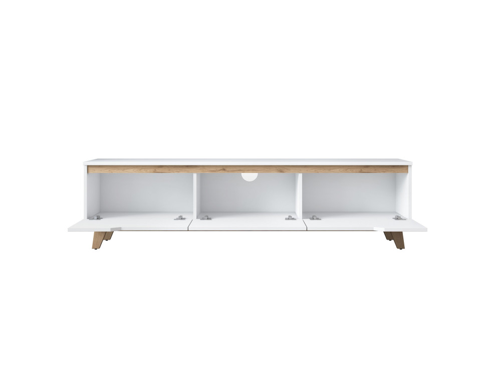 Mesa de TV em madeira "Digi" - 180 x 35 x 48 cm - Bege