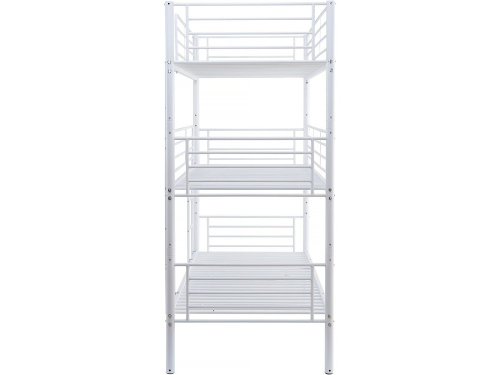 Beliche triplo em metal "Havin" - 90 x 190 cm - Branco