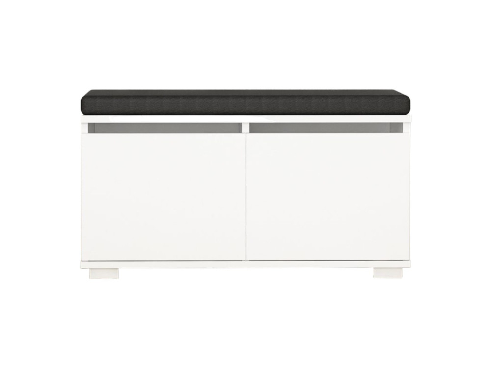 Sapateira de madeira "Drago" - 80 x 35 x 42 cm - Branco