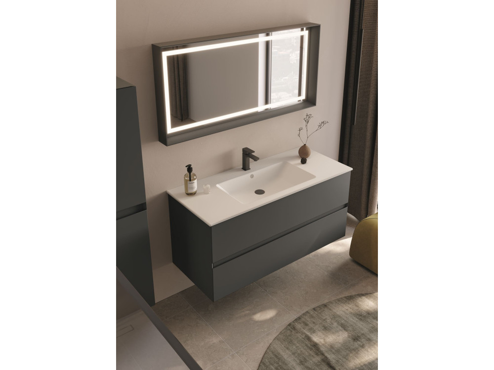 Móvel para lavatório «Nest 121 v2» - 121 x 51 x 55 cm - Antracite mate