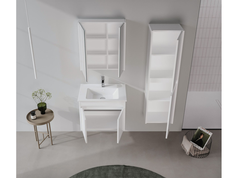 Móvel para lavatório «Arno 65» - 65 x 45 x 52 cm - Branco