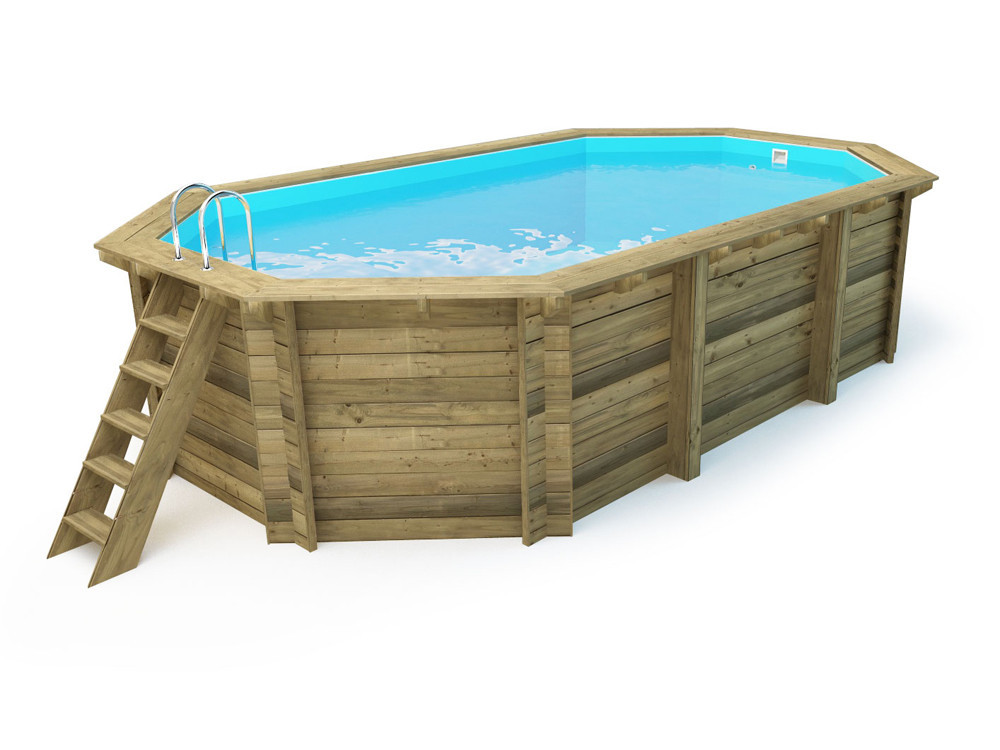 Piscina de madeira “Palma 145” 7,57 x 4,07 x 1,44 m