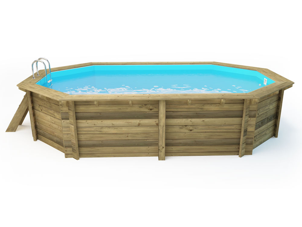 Piscina de madeira "Miami 130" - 4,86 x 3,36 x 1,30 m