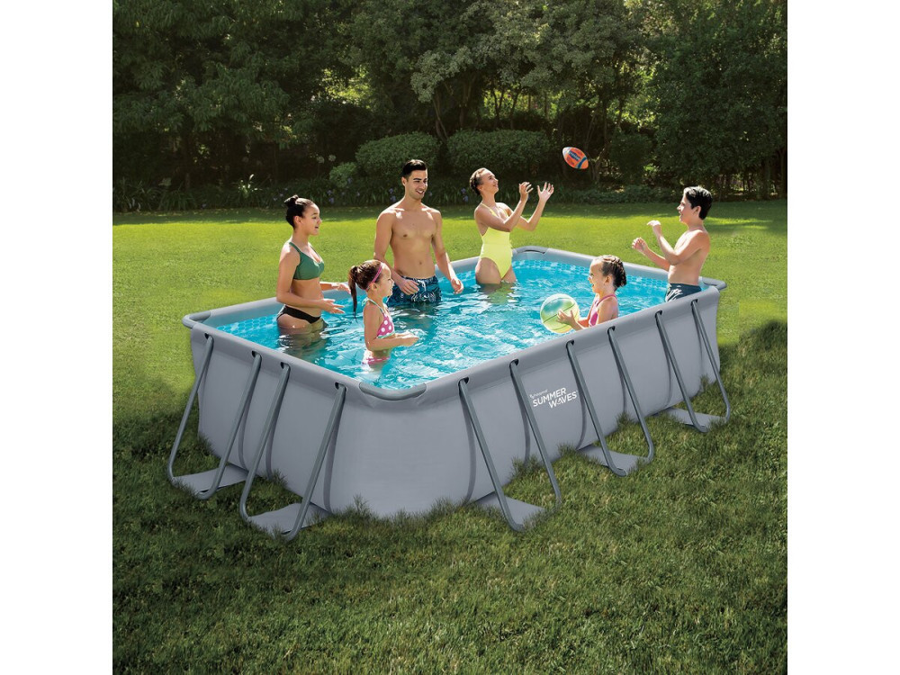 Piscina tubular LUDO 3 - 5,49 x 2,74 x 1,32 m - filtração de areia 5,1m3/H