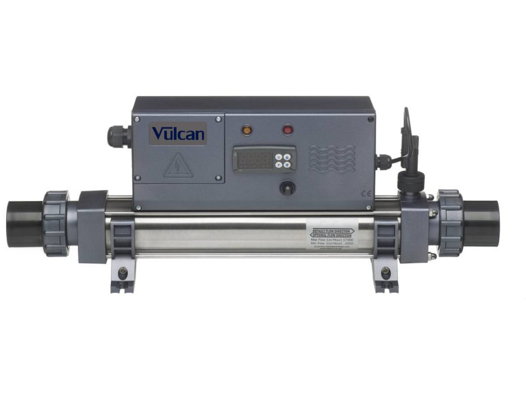 Aquecedor elétrico “Vulcan Digital” - 29 x 24 x 51,5 cm - 9 kW monofásico - Cinza