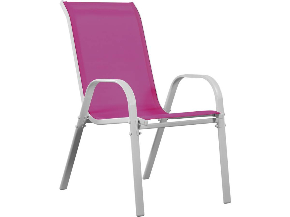 Poltrona de Jardim em textilene "Cordoba" - Phoenix - Rosa - Conjunto de 4