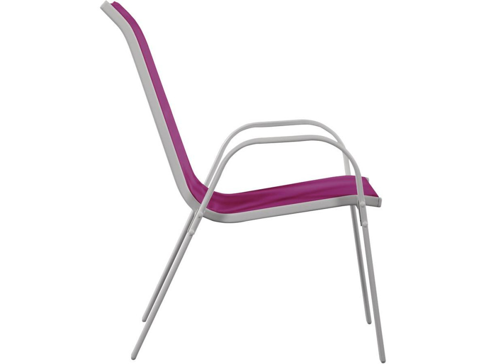 Poltrona de Jardim em textilene "Cordoba" - Phoenix - Rosa - Conjunto de 4