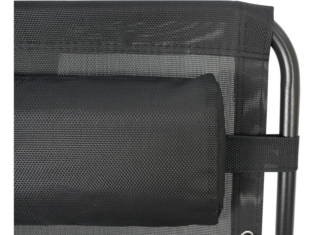 Conjunto de 2 poltronas de jardim reclináveis de gravidade zero "Sintra" - Preto