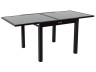 Mesa de jardim em alumínio extensível "Porto 8" - Phoenix - Preta