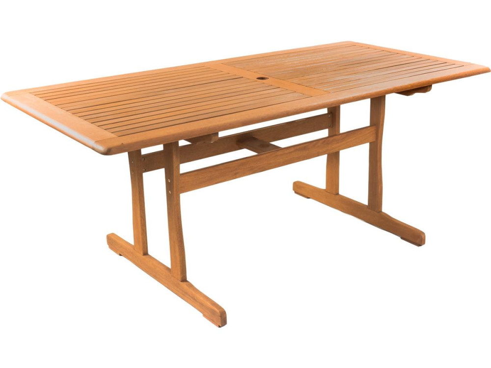 Mesa de jardim "Osaka" - 180 x 90 cm - Madeira natural -