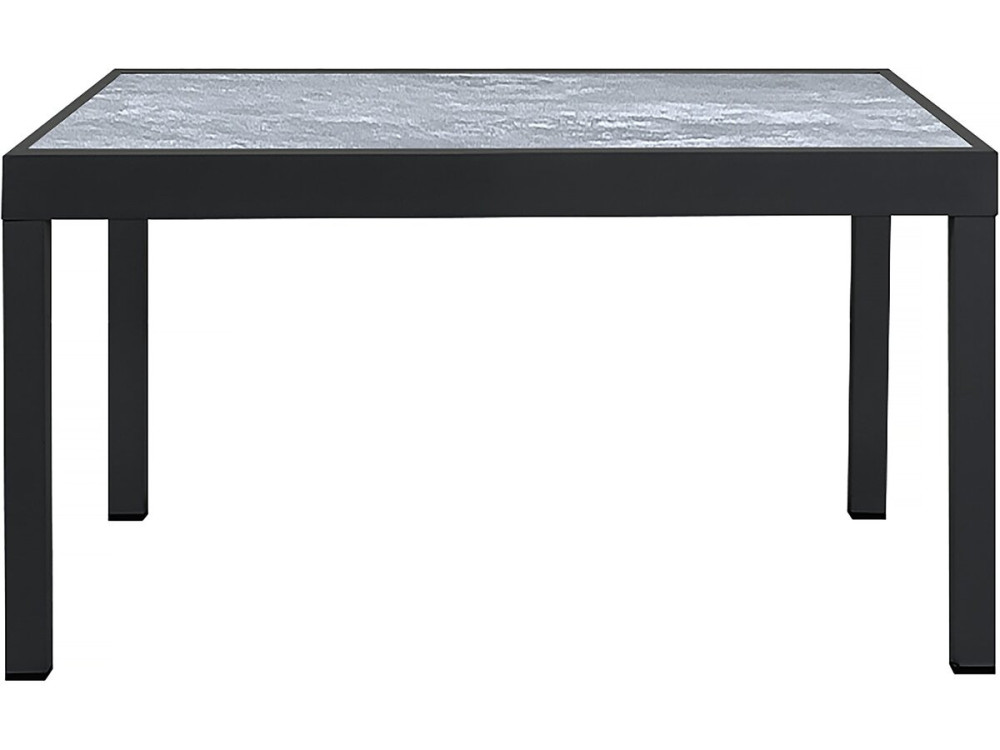Mesa de jardim em alumínio extensível "Lagos" - 140/280 x 90 x 76 cm - Cinzento