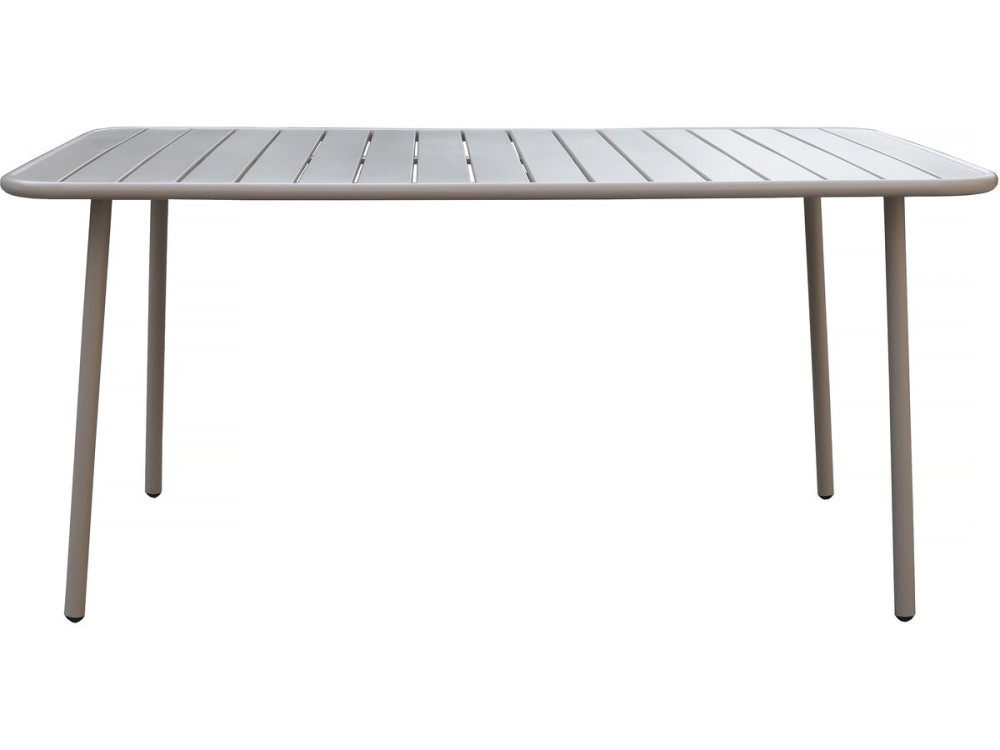 Mesa de jardim em metal Bilbao - 150 x 90 x 71 cm - Taupe