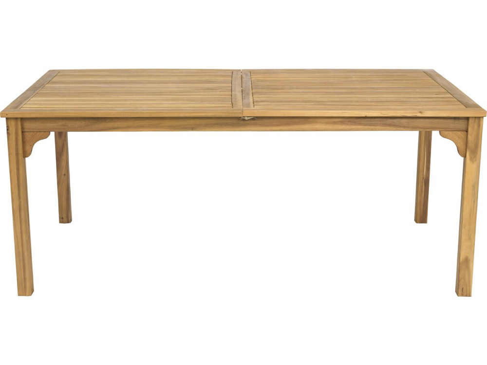 Mesa de jardim de madeira extensível "Valladolid" 180/240 cm - lugares 6 a 10 - Castanho