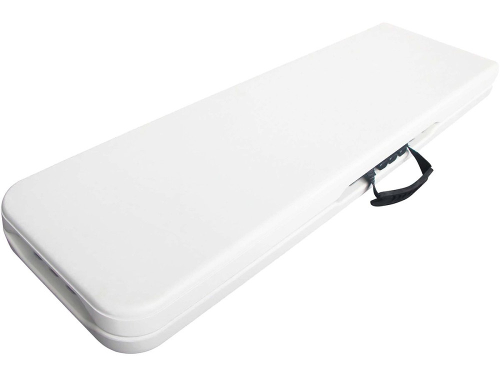 Banco dobrável Foldy - 183 x 28 x 43 cm - Branco