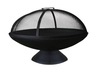 Braseiro de ferro fundido com campainha "Junto" - Ø 58 x 38 cm - Preto