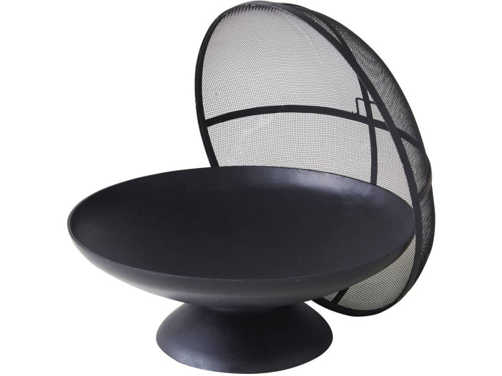 Braseiro de ferro fundido com campainha "Junto" - Ø 58 x 38 cm - Preto