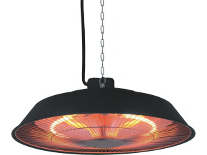 Aquecedor elétrico suspenso - 1500W - Preto
