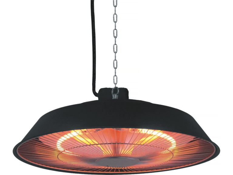 Aquecedor elétrico suspenso - 1500W - Preto