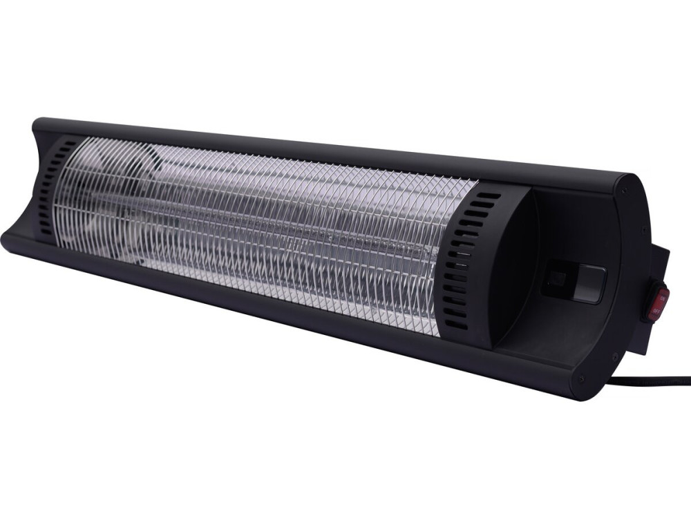 Aquecedor Elétrico Radiante em Fibra de Carbono "Bola" - 2000W - Preto