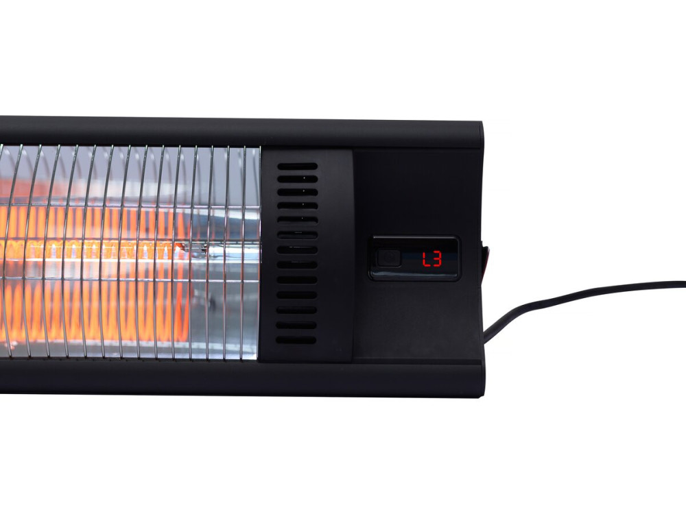 Aquecedor Elétrico Radiante em Fibra de Carbono "Bola" - 2000W - Preto